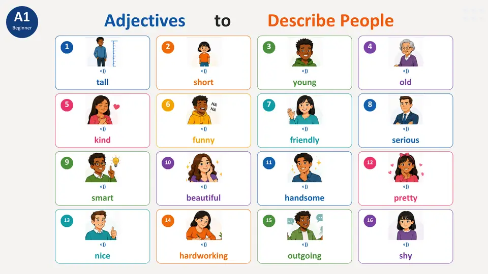 Adjectives to Describe People